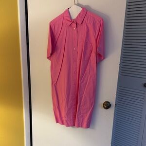 Old Navy Bright Pink Shirtdress